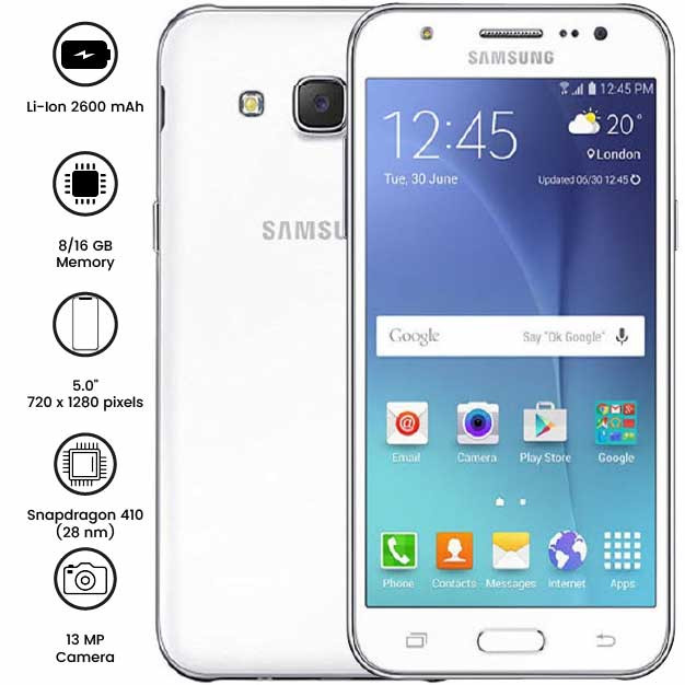 Samsung J5  5.0" - 13MP - 2600mAh - (Used)